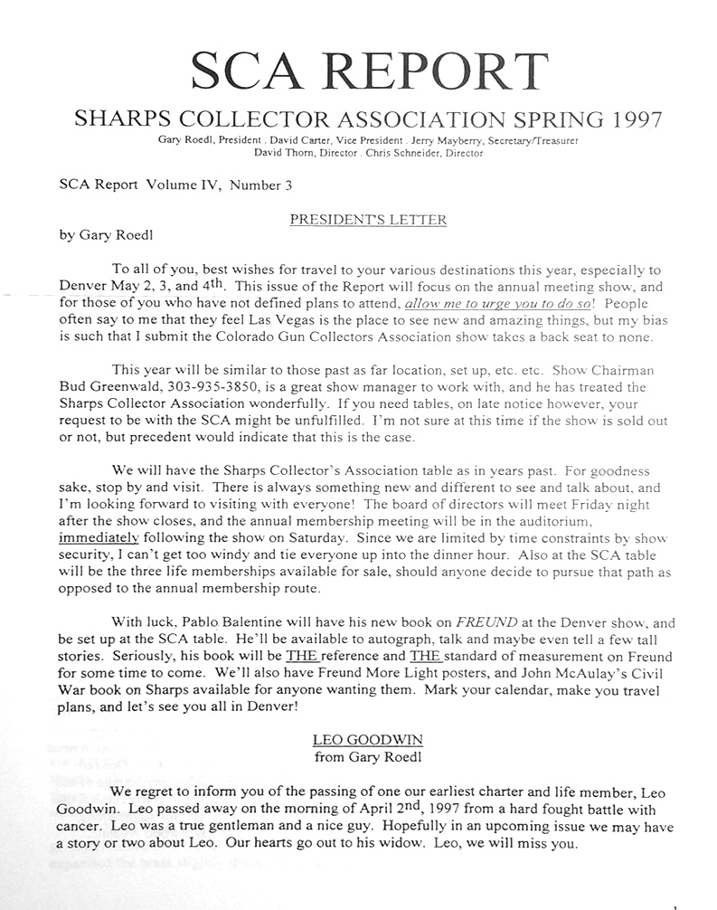 SCA Report Vol 4 3 Spring 1997