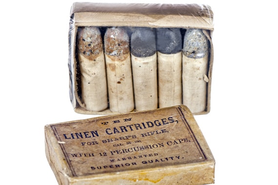 Sharps Ammunition - Percussion Linen Cartridges .52CAL